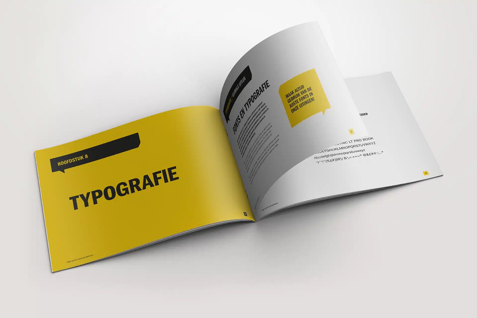 Brandbook for Bouwmensen Nederland: typography