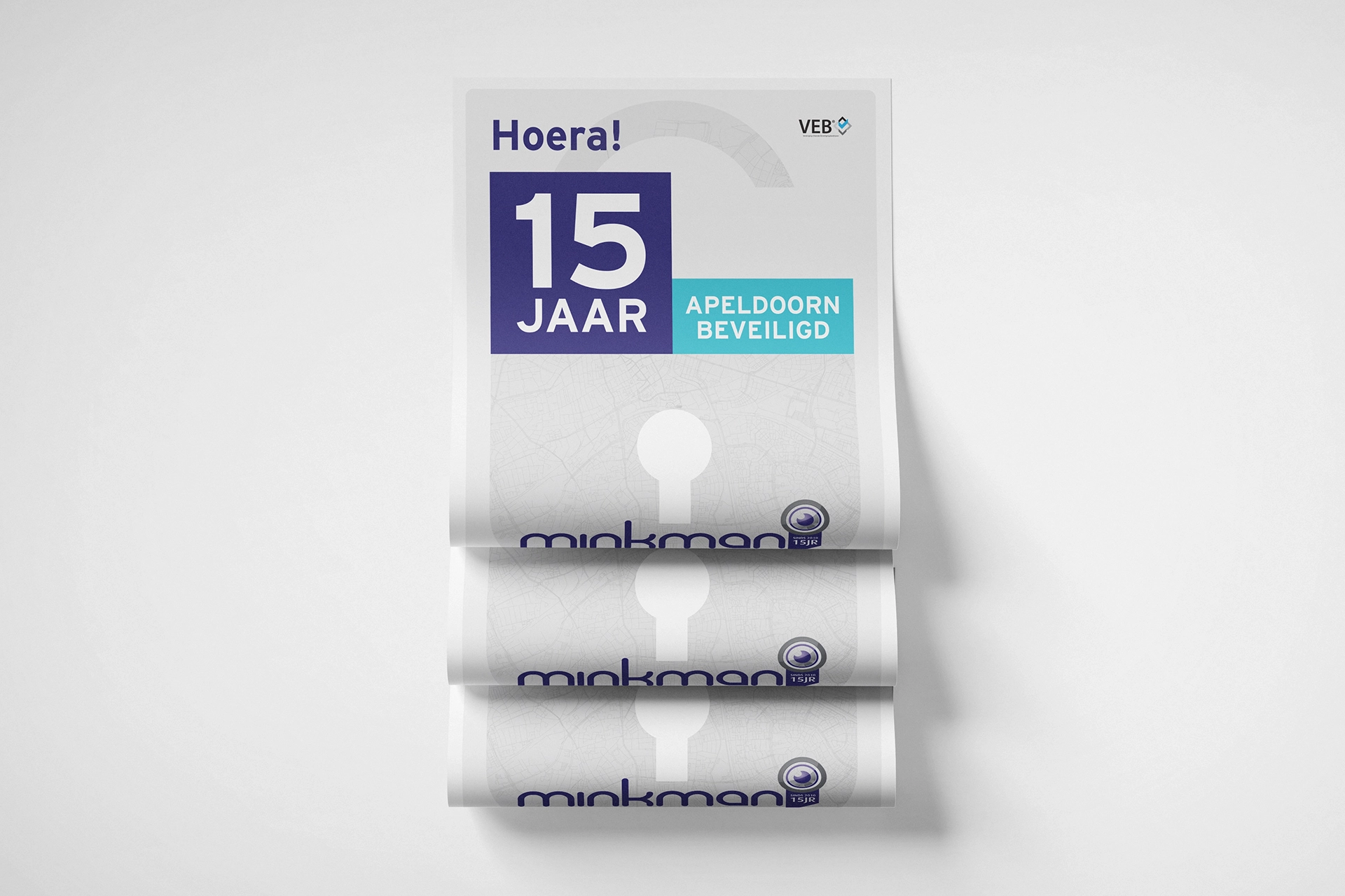 Minkman Beveiliging, jubileumlogo en campagne door Merkbaar™